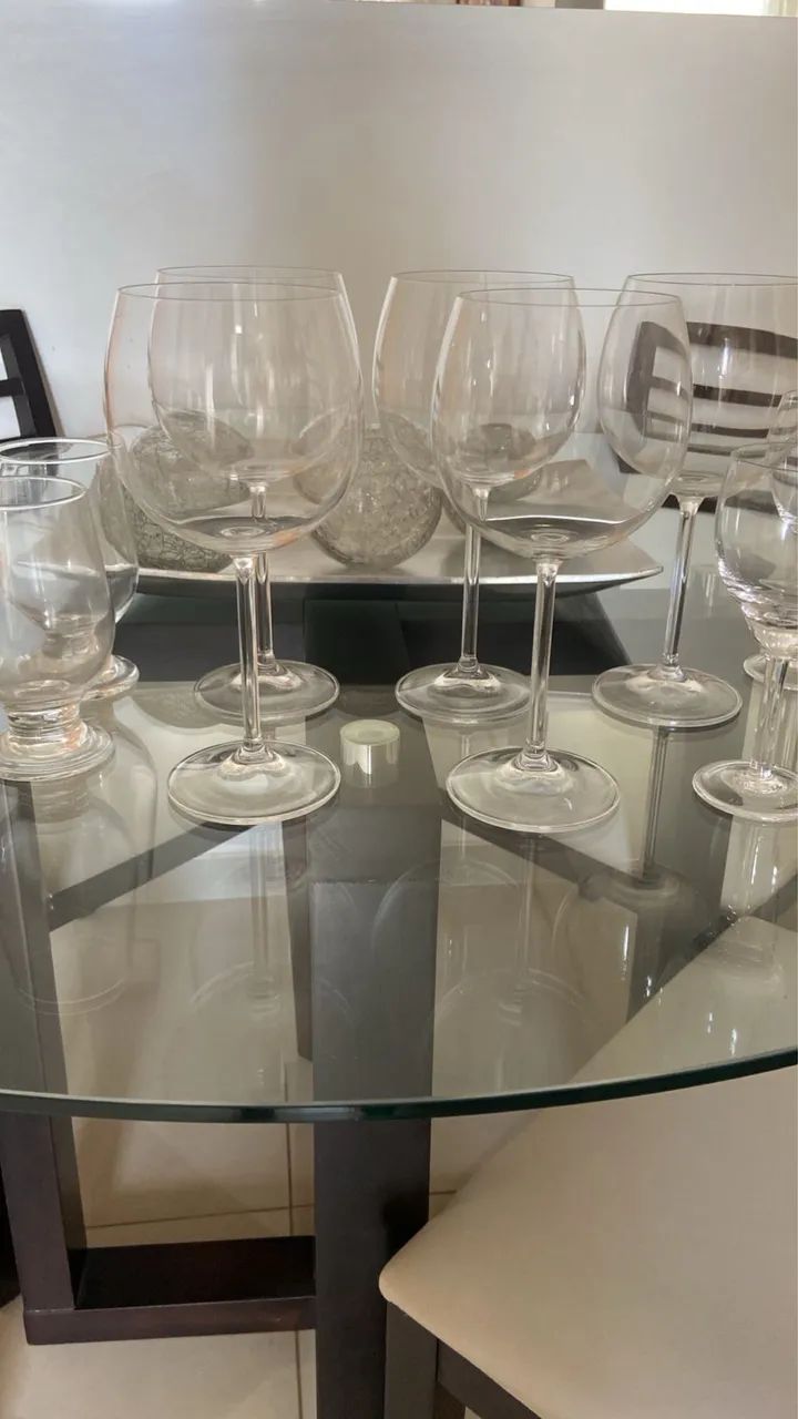 Jogo de Cristal (taças e copos).