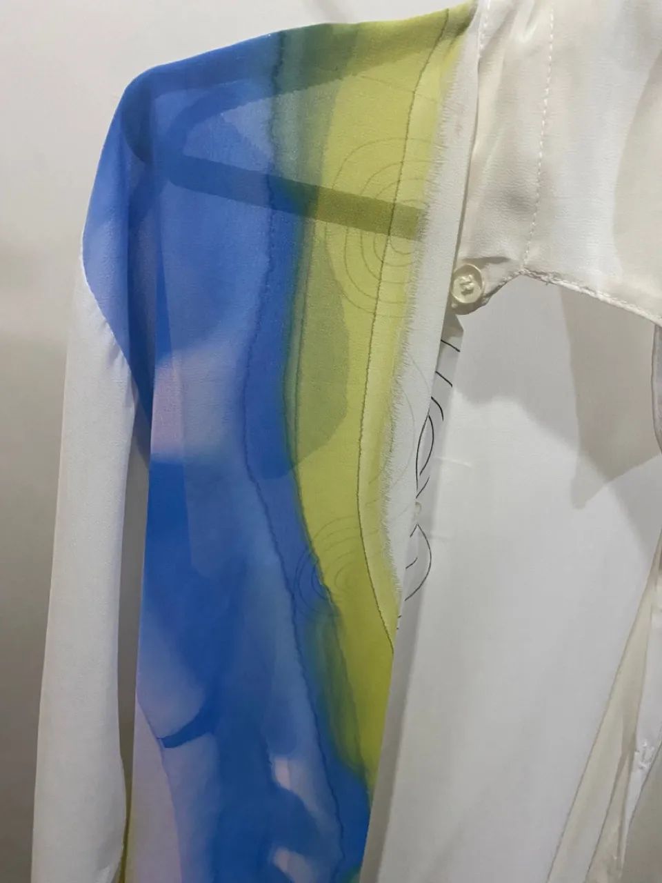 Kimono feminino com estampa abstrata - Foto 2