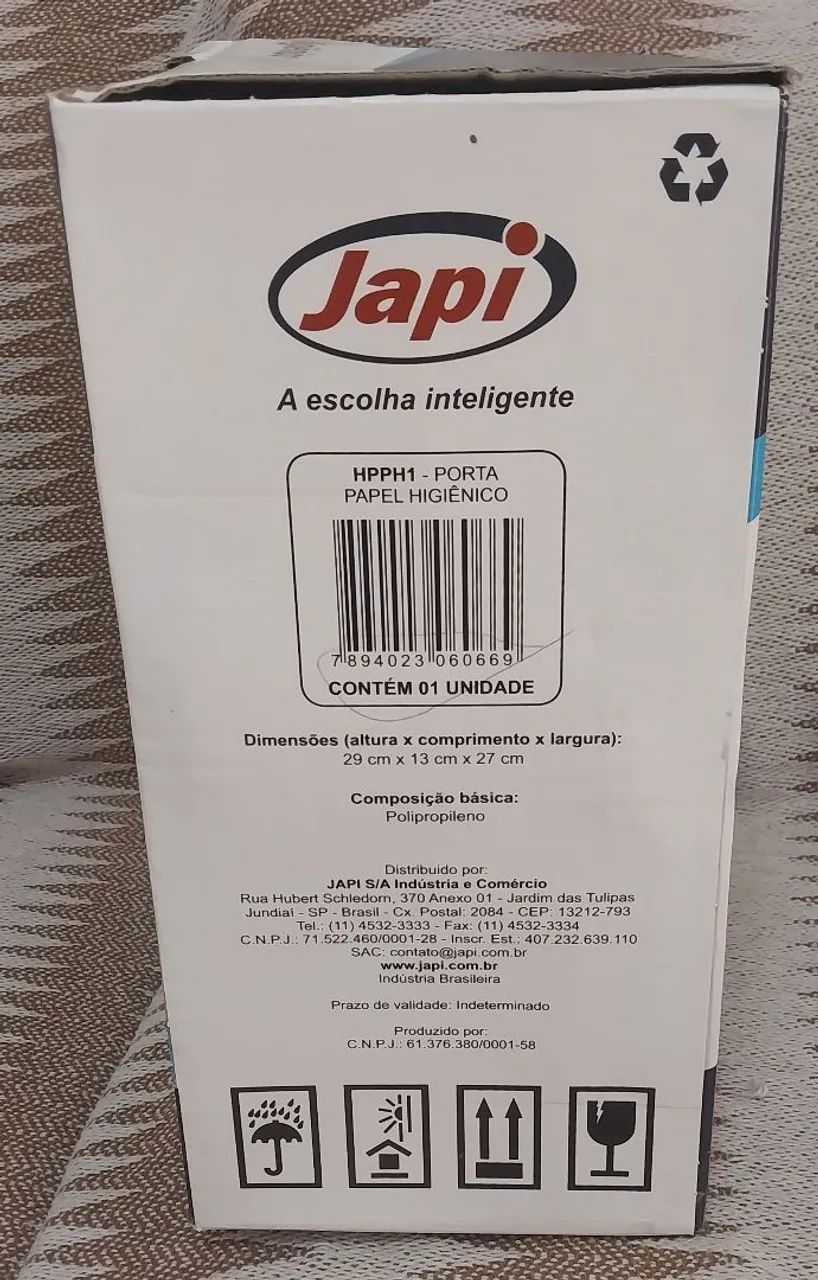 2 Porta Papel higiênico Japi - branco - Foto 4