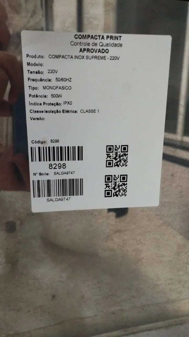 Máquina Compacta Print Inox Supreme 220V (Para salgado) - Foto 5