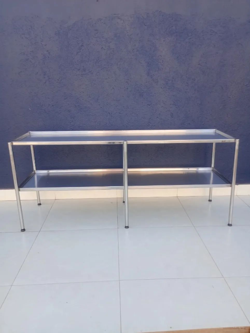 Mesa para Verduras 2.0x0.55 com 2 planos 