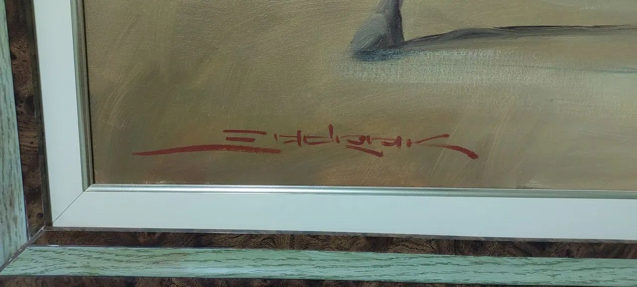 Tela pintada a óleo tamanho 1,04m X 1,65 m - Foto 3