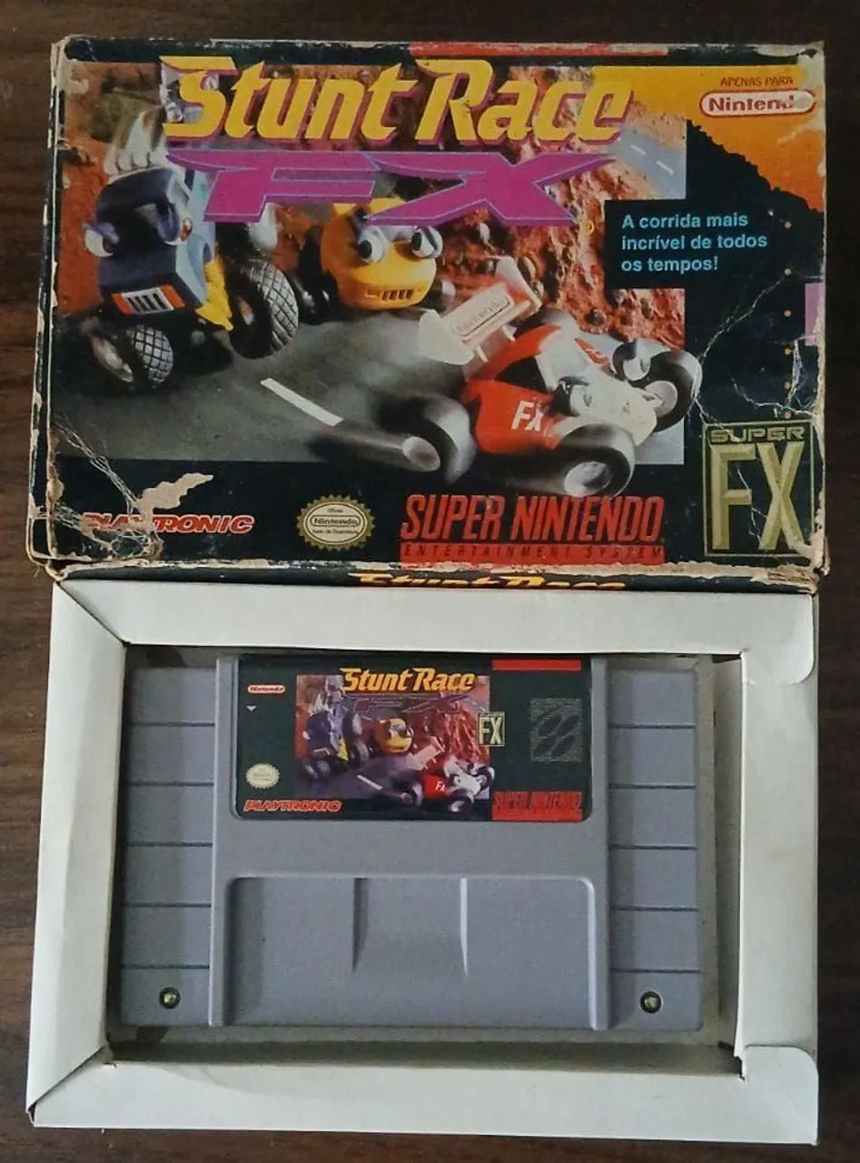Jogo Original SNES Stunt Race FX