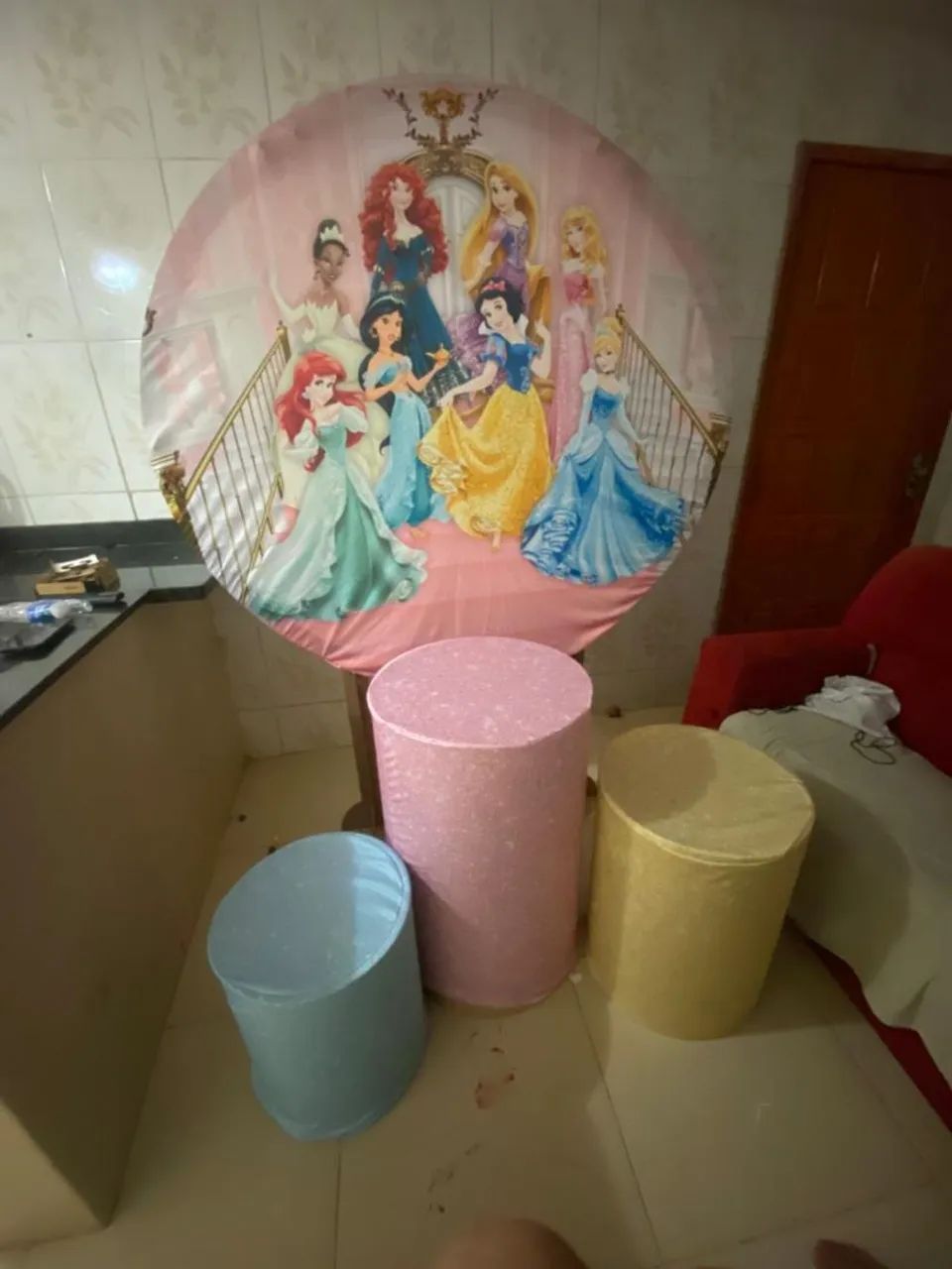 Vendo capa de cilindros e capa de pegue e monte tema princesas da Disney 