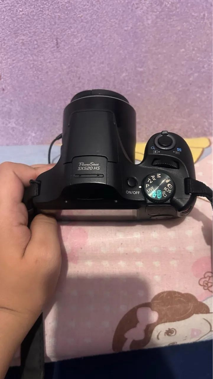 Vendo esta linda cânon 520hs semiprofissional  - Foto 4