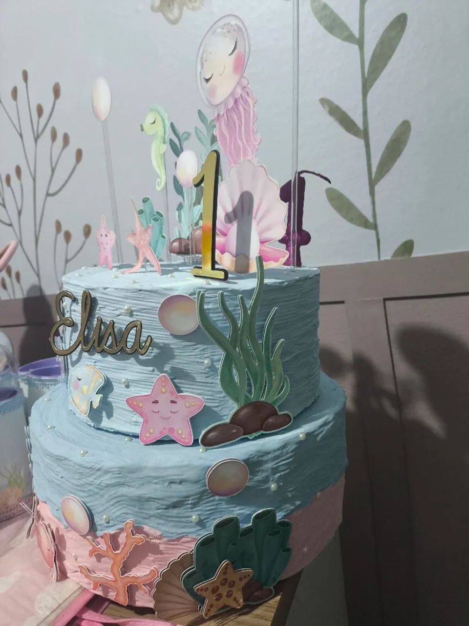 Bolo fake decorado para aniversário de 1 ano - Foto 2