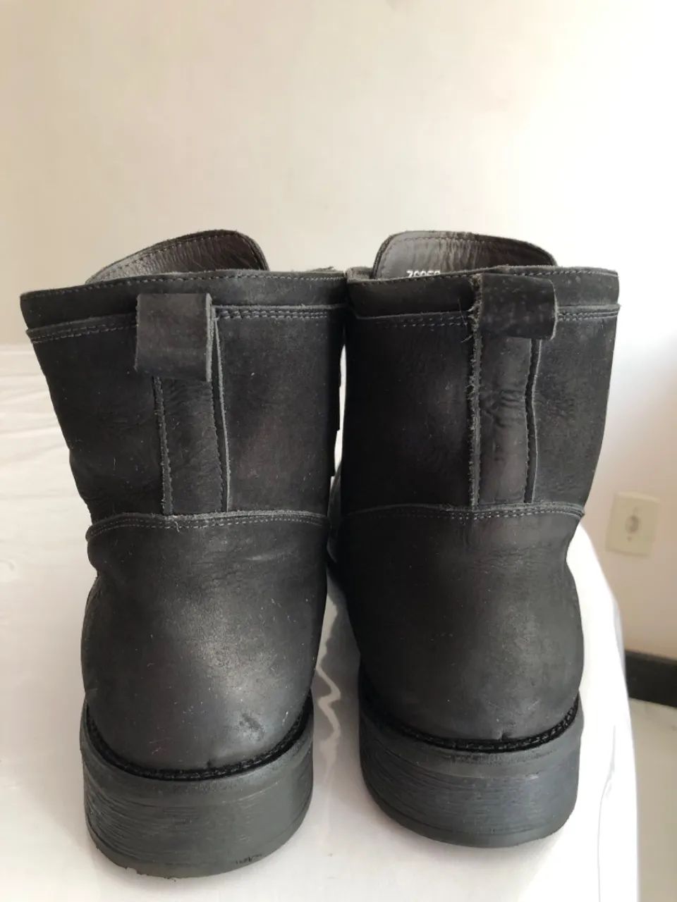 Botas de couro pretas - Foto 5