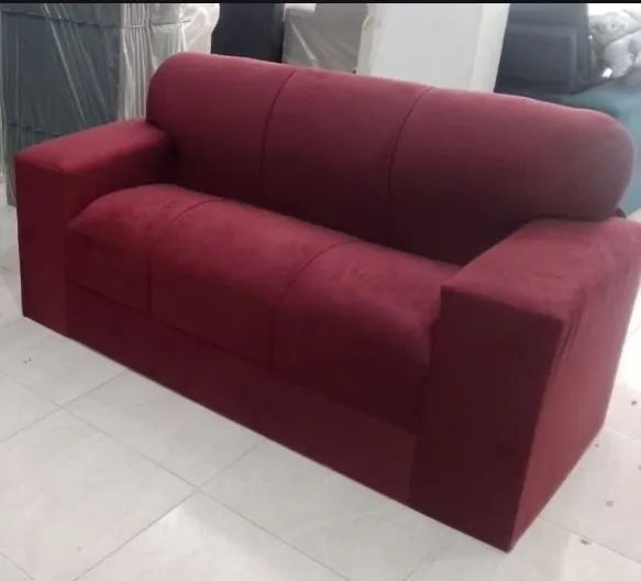 Sofá 3 lugares 1.60m em tecido suede várias cores e estampas / pague na entrega