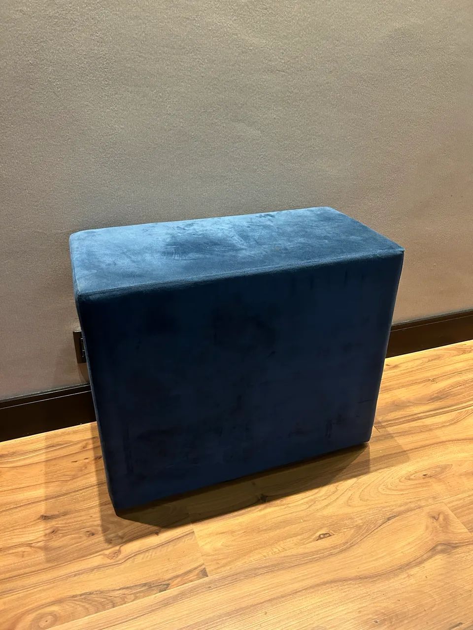 Puff azul rígido 80x40x60cm - Foto 2