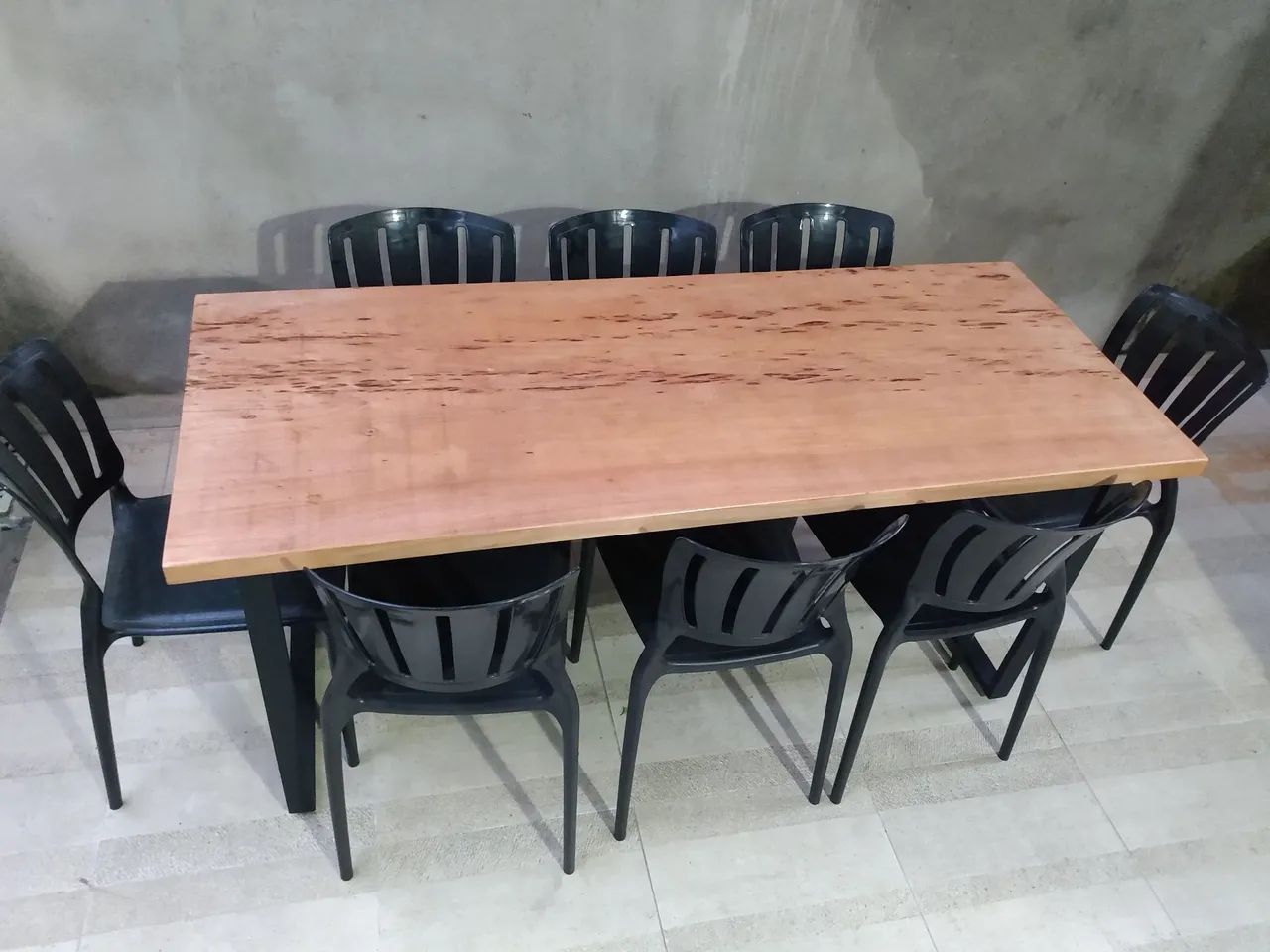 Mesa em Madeira maciça e Metal  - Foto 4