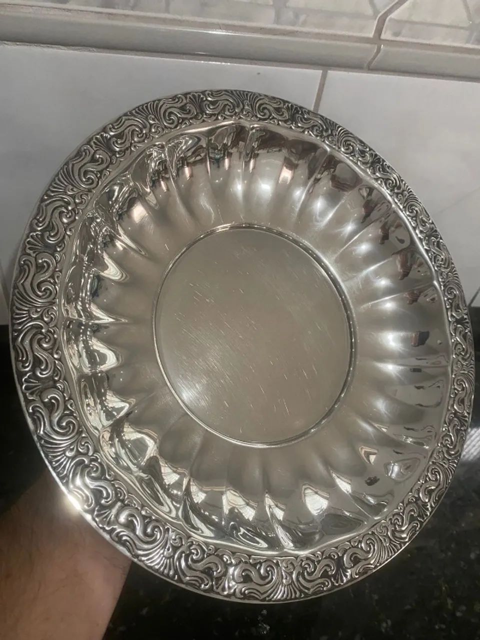 Fruteira centro de mesa Aço Nobre Inox - Meridional  - Foto 4