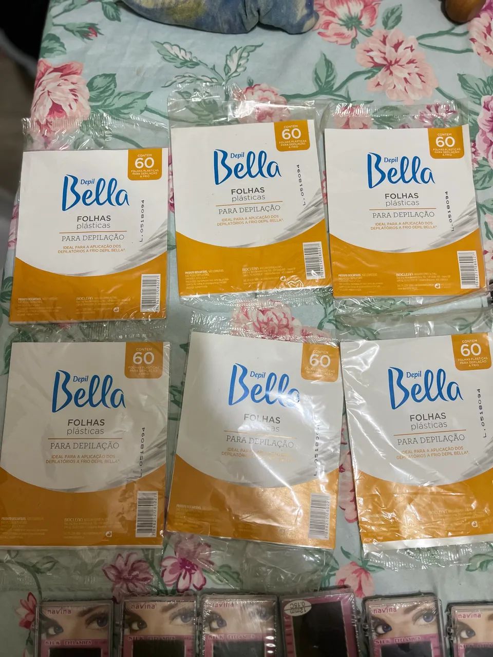 Folhas para depilação de plástico 60uni