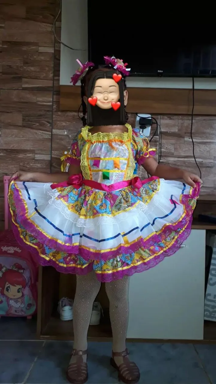 Vestido Festa Junina Infantil