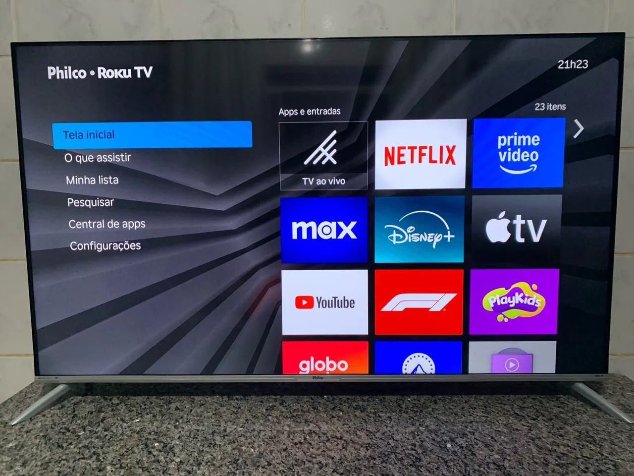 TV Philco Roku 4K Smart 58 polegadas 