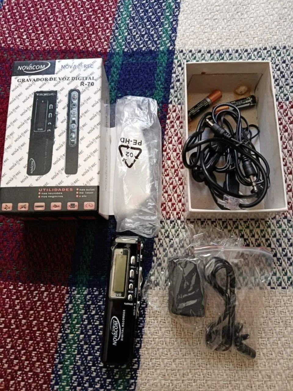 Gravador de voz digital R-70 Novacom na caixa em perfeito estado! - Foto 3