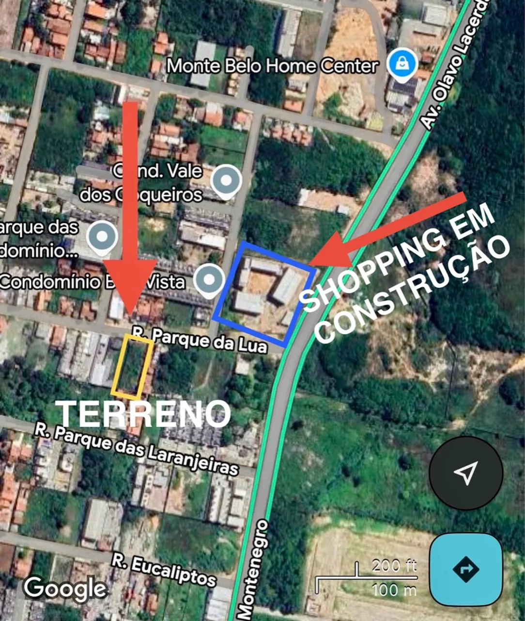 Lote 20x50 (1.000m²) Parque das Árvores | Direto com o proprietário
