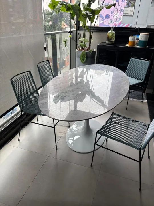 Mesa de Jantar em Mármore - Mesa saarinen  - Foto 3