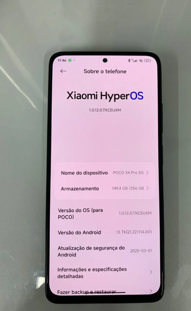 Celular poco x4 pro 5g 256GB
