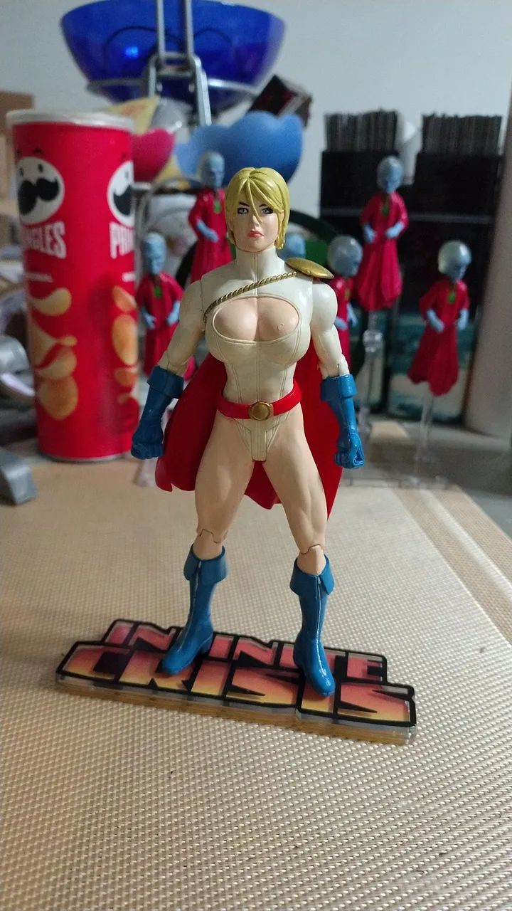 Action Figure Poderosa Power Girl Infinite Crisis Series 1 DC Direct Sociedade da Justiça
