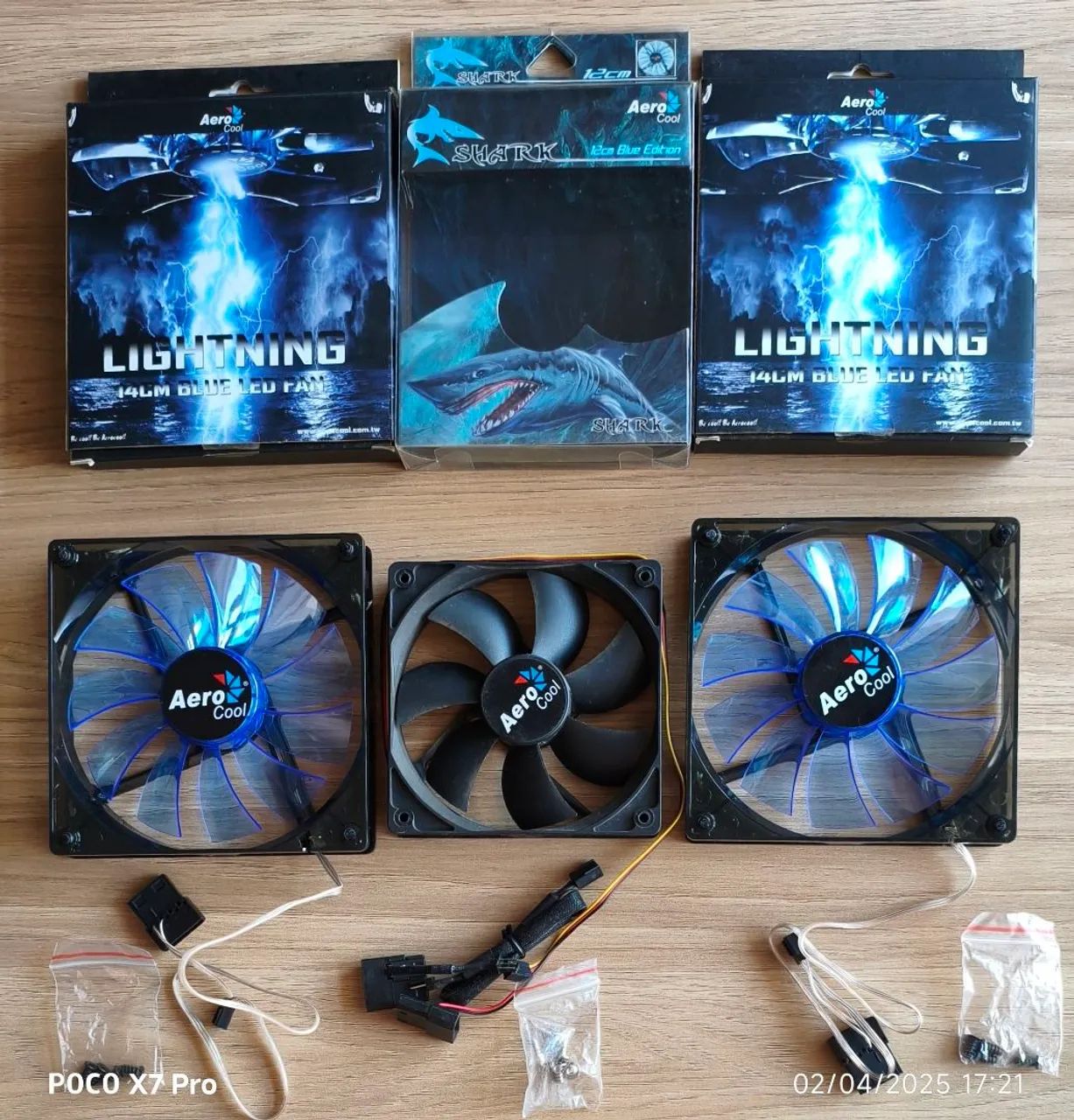 Vendo: Kit Cooler Aerocool 14cm e 12cm - Foto 2
