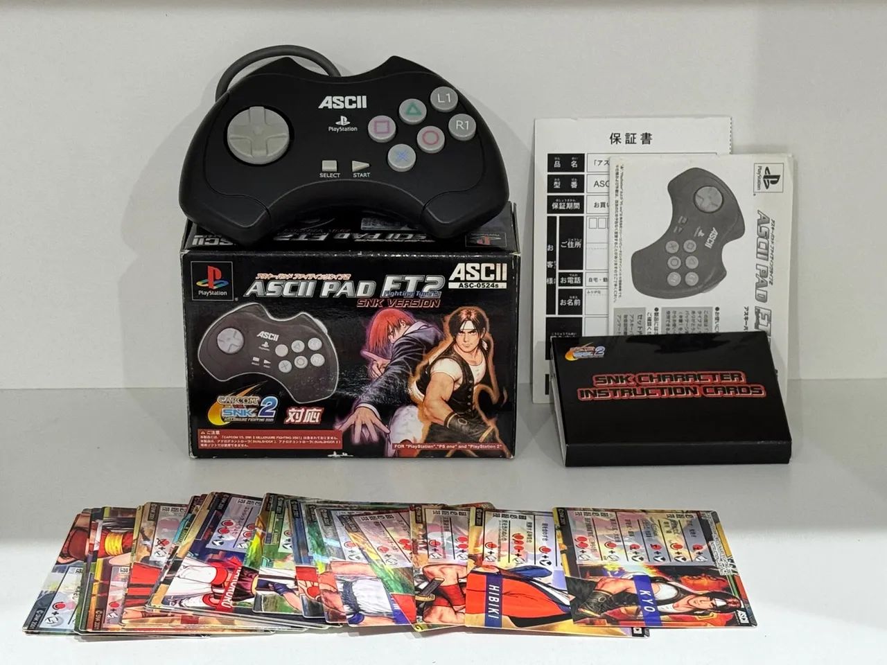 Vendo Controle Ps1 ASCII Pad FT2 Version Snk + Cards - Original
