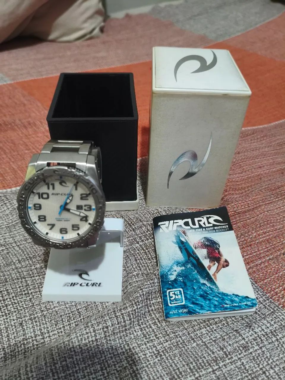 Relógio Rip Curl Cortez 2 fundo Branco e Azul - Foto 4