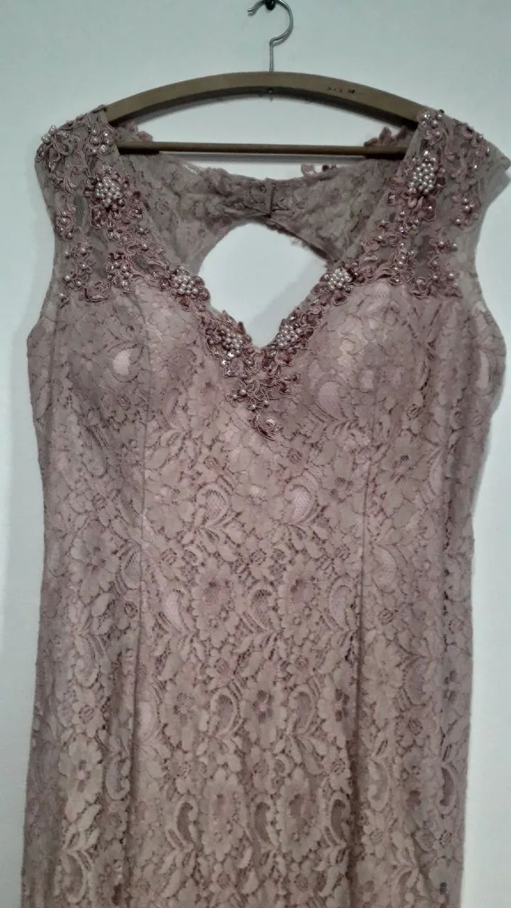 VENDO LINDO VESTIDO DE RENDA ROSE