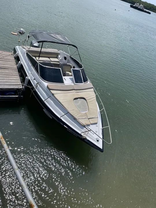 Lancha 22 pés, cabinada 28mil  1 cota a lancha possui 4 cotas - Foto 4