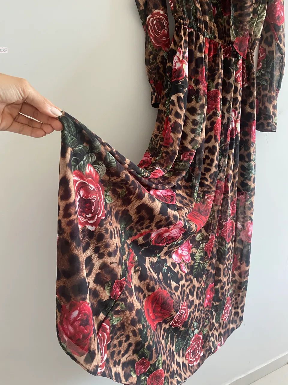 VESTIDO LONGO ROSAS P|M - Foto 2
