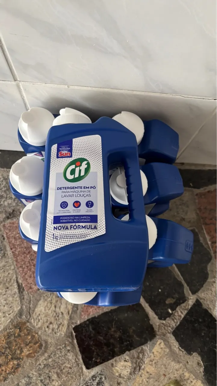 Detergente em pó para máquina de lavar louças- CIF