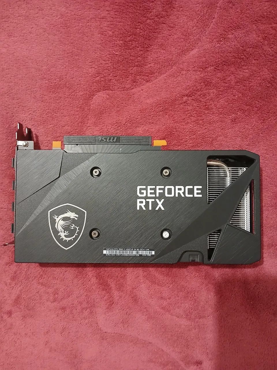 RTX 3060 TI MSI Ventus 2x funcionando perfeitamente - Placas