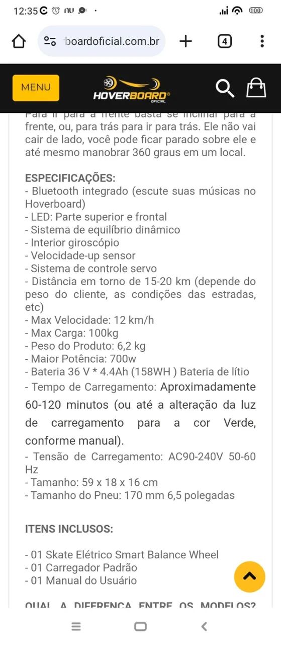 Hoverboard Skate Elétrico Smart Balance Wheel 6,5 Polegadas com Bluetooth - Azul Camuflado - Foto 3