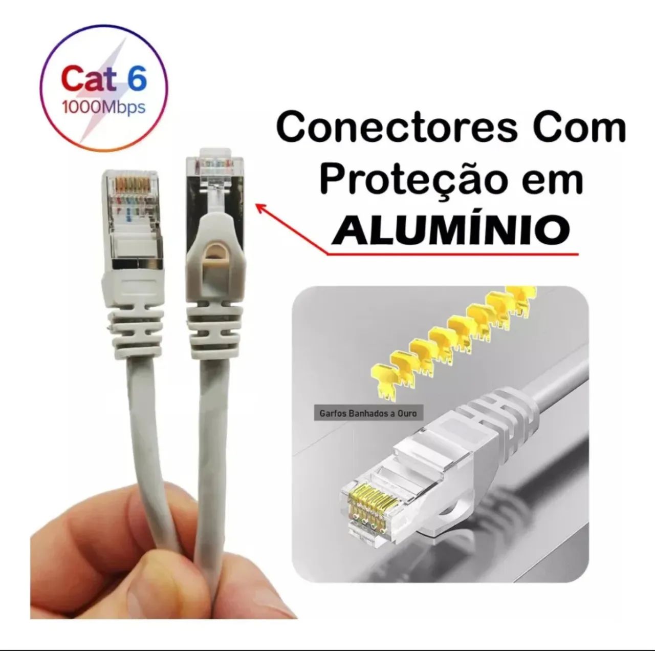 Cabo LAN de Rede CAT6 20 Metros RJ45 - Foto 3