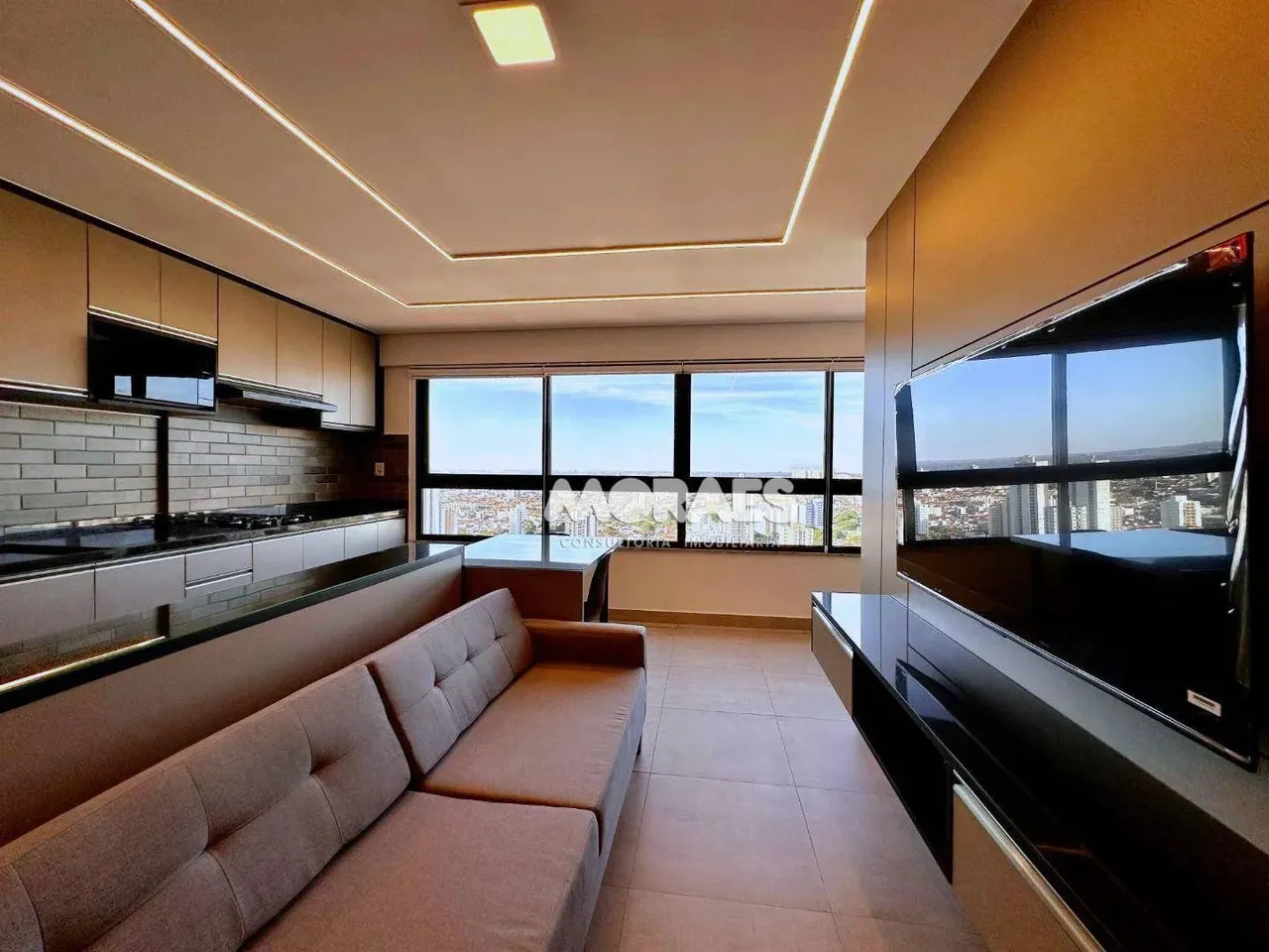 Apartamento mobiliado com 1 quarto para alugar, 53 m² por R$ 3.500/mês - Piemonte - Bauru/