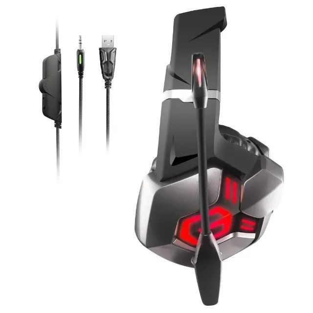 Headset Gamer Knup KPFN600 - Com Fio, LED, Microfone, Compatível com PC, PS4 e Xbox One  - Foto 2