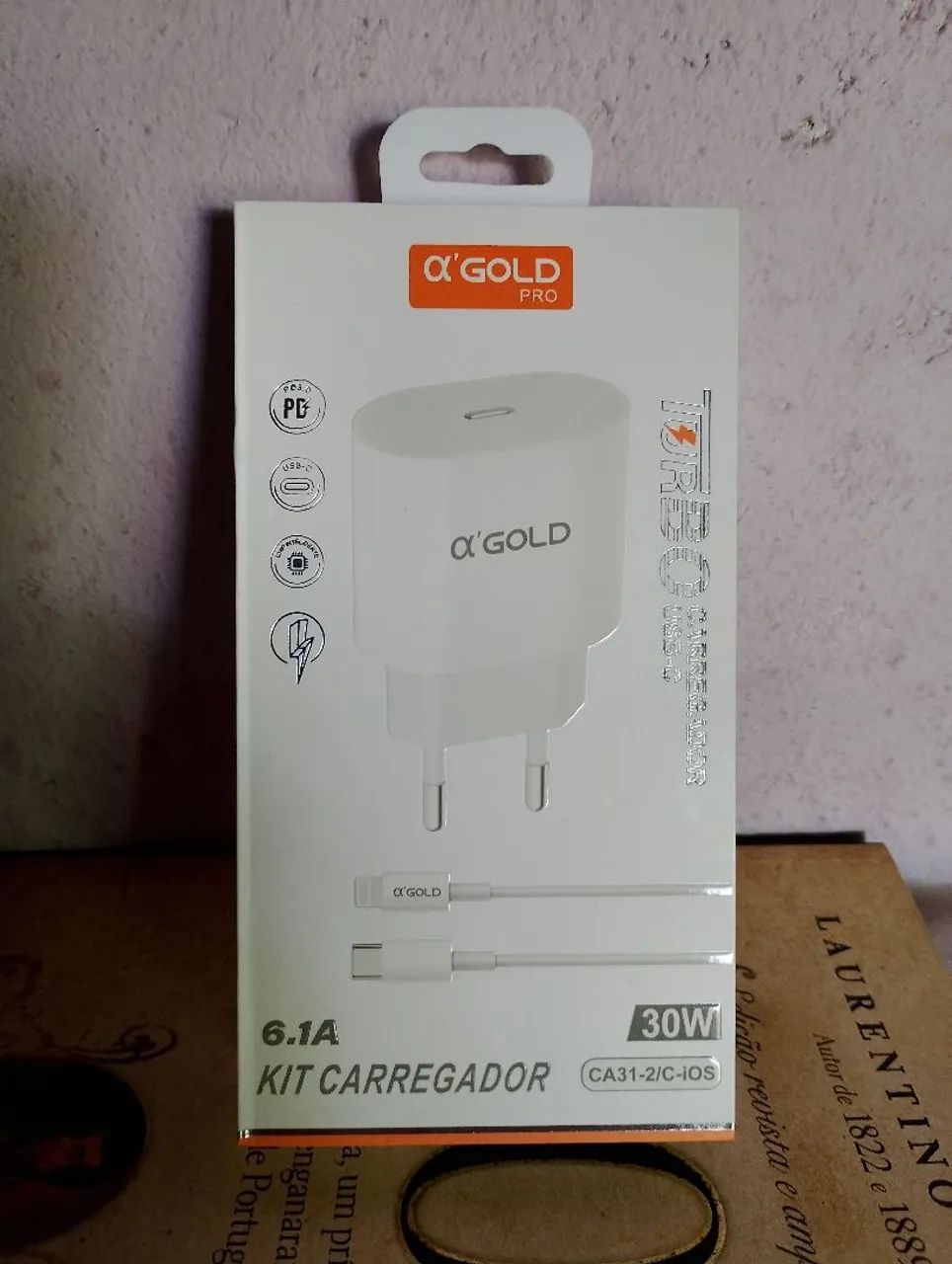 Carregador de iPhone Turbo 30W - Novo