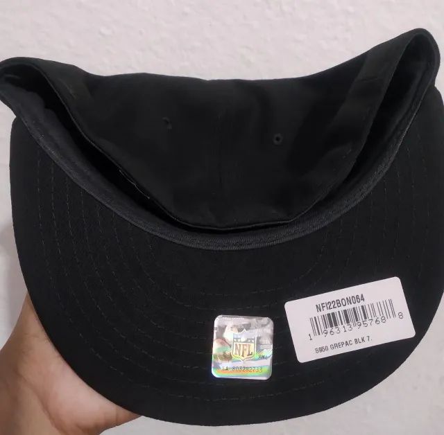Boné Original New Era NFL Green Bay Packers 5950 Preto - Tamanho 7 (55.8cm) - Foto 2