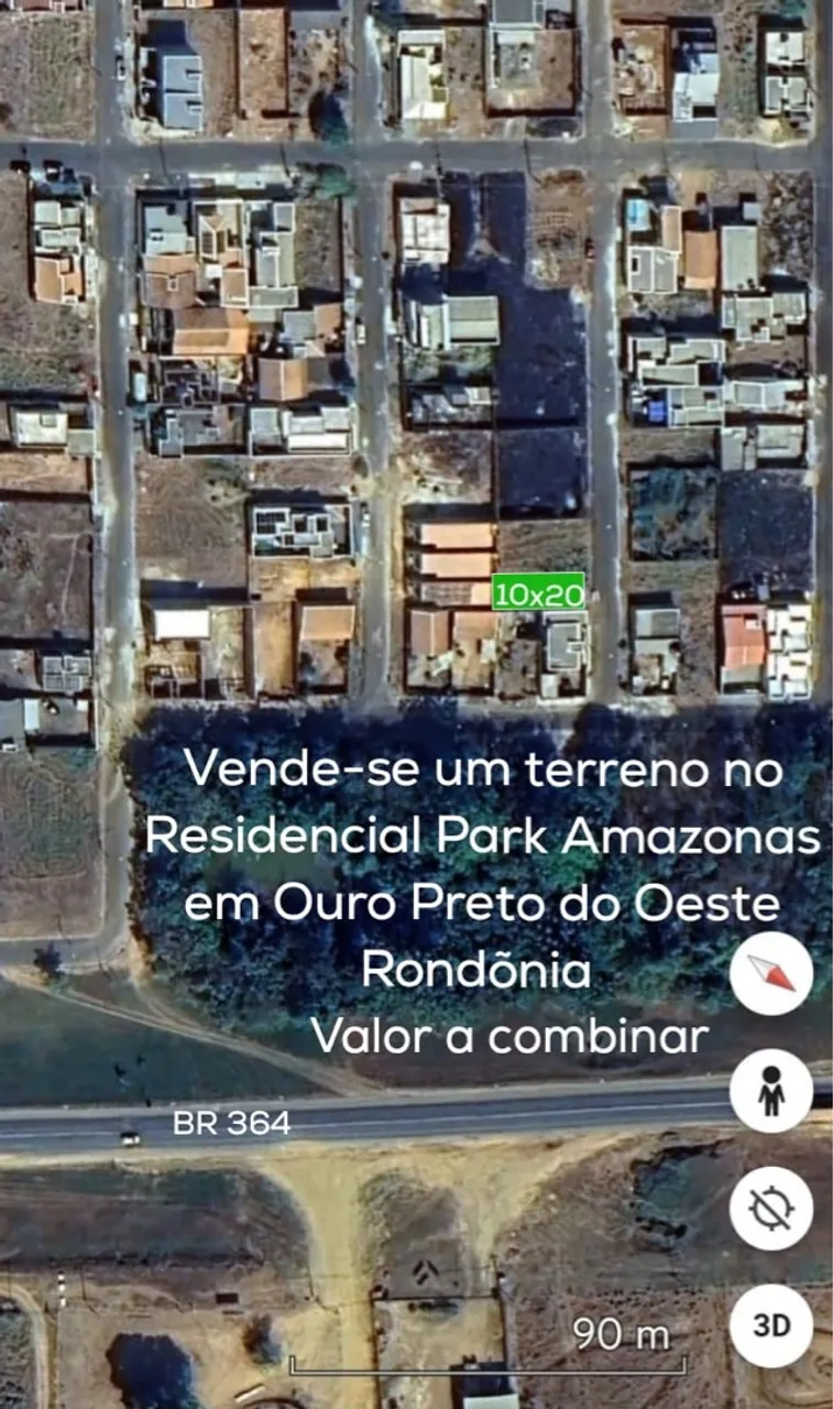 Vende-se Terreno em Ouro Preto do Oeste-RO