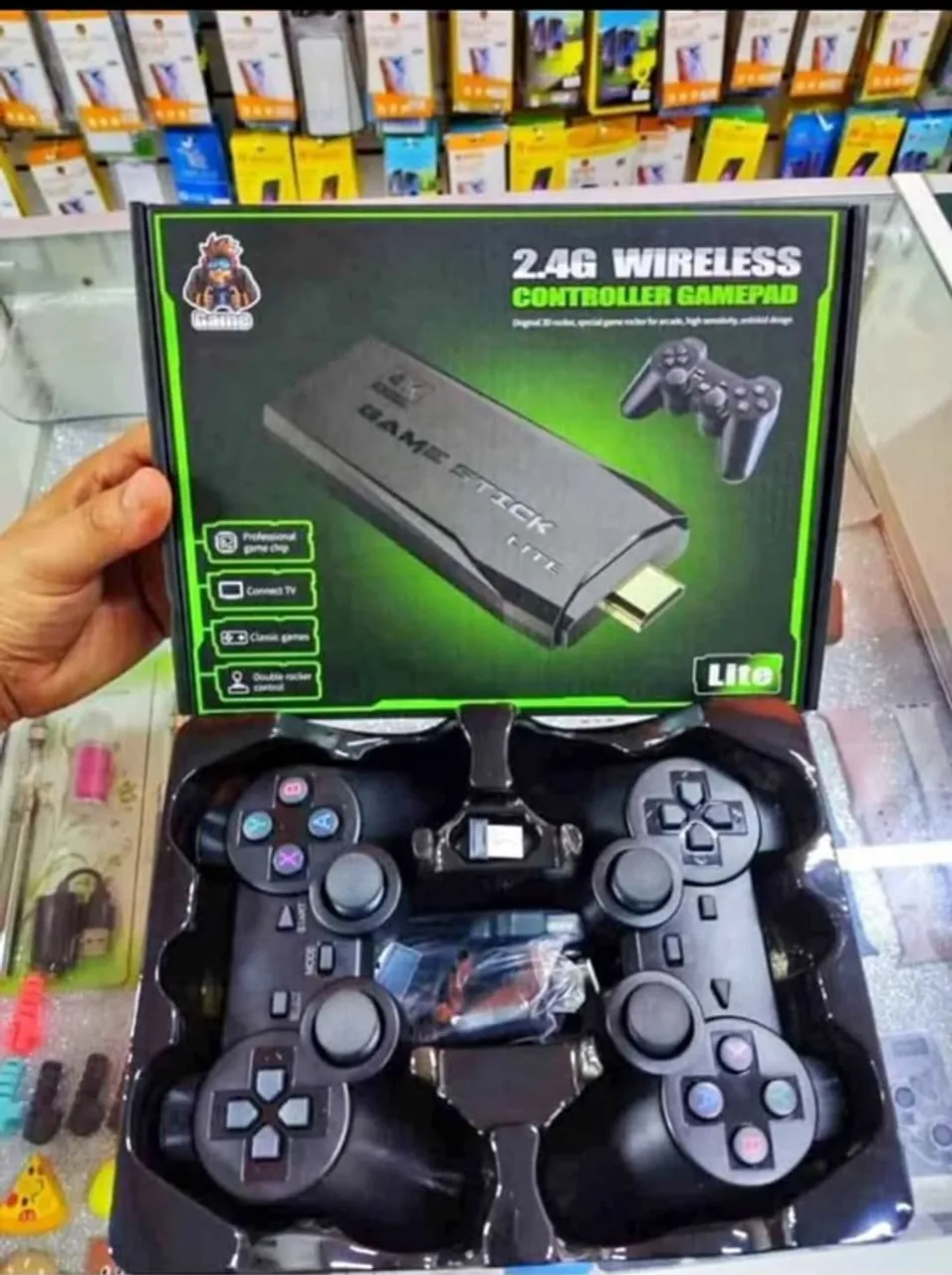 Game Stick Retrô 20Mil Jogos 2 controles sem fio (Lacrado)