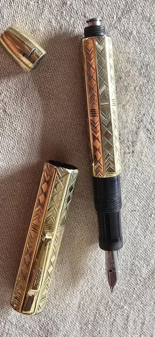 Caneta ouro 18k antiga - Foto 4