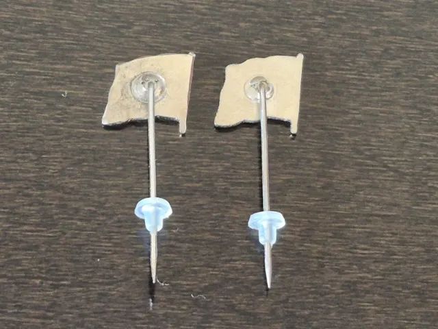 4 Broches Bandeiras. Vintage. Portugual / Itália / França - Foto 6