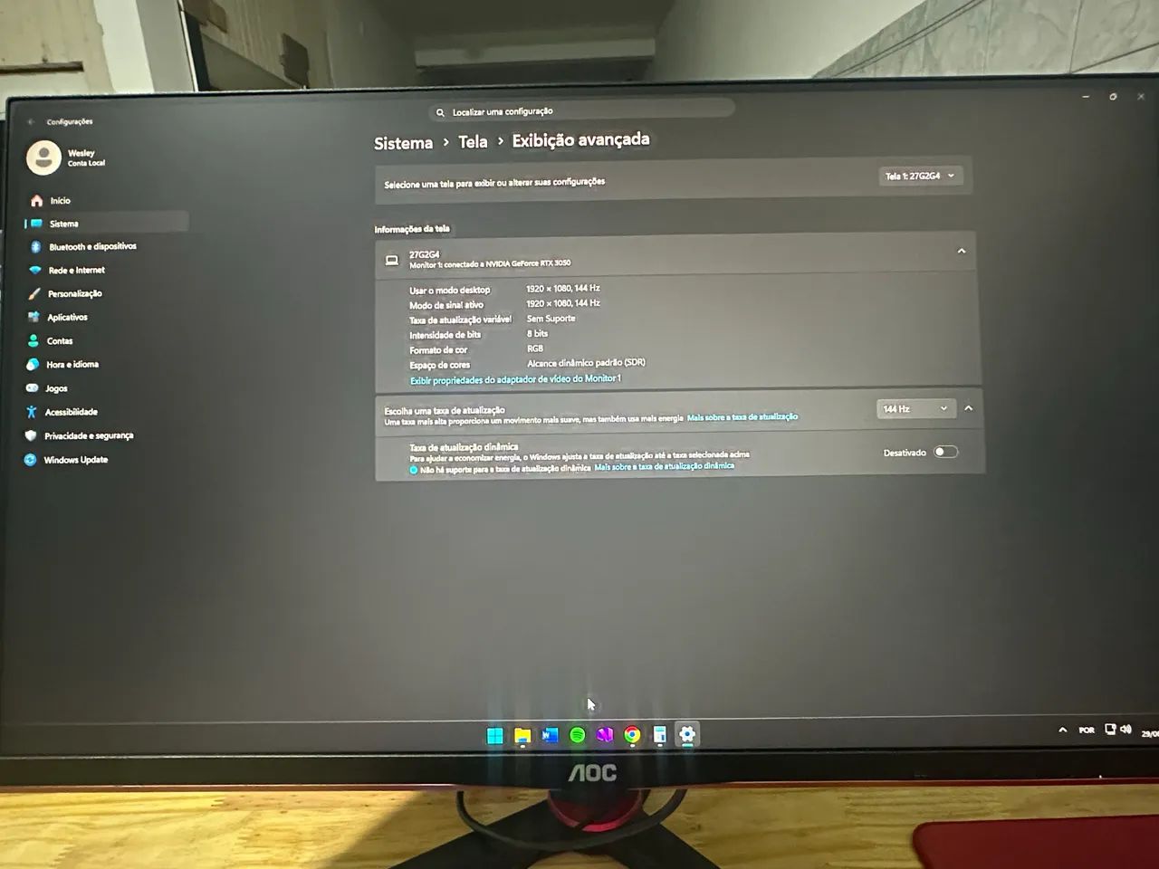 Monitor AOC 27P 144HZ - Foto 2