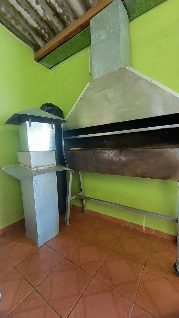 Churrasqueira Grande Profissional com Coifa e Chaminé - Foto 3