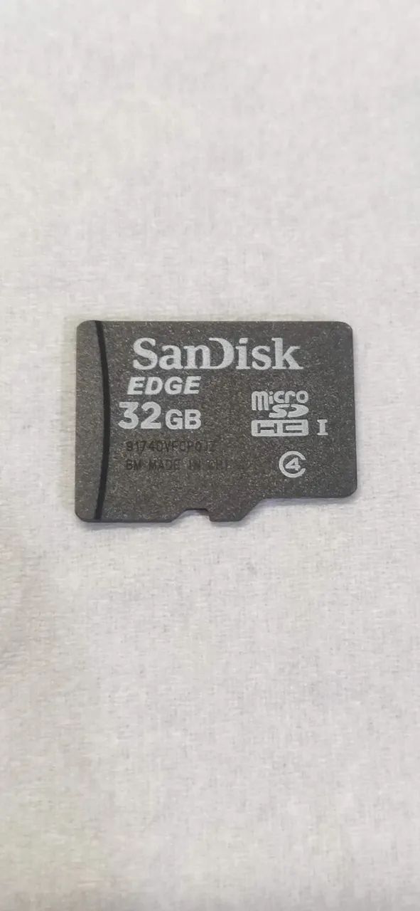 Cartão Micro Sd Usado Hc SanDisk Edge 32GB Original Classe 4