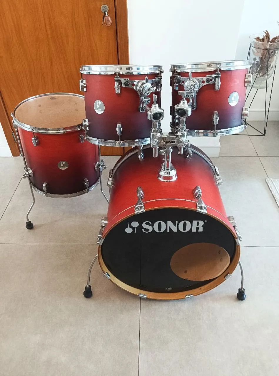 ## Shell pack de bateria Sonor Force 2005 Full Birch,12,13,16,22, raríssima, top !!!