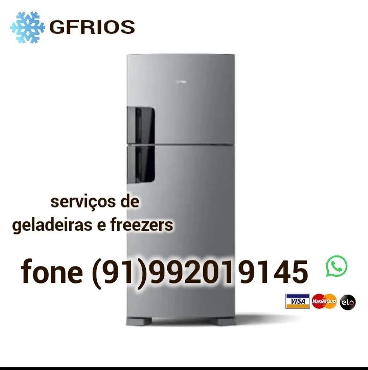 Serviços de geladeiras e freezers 