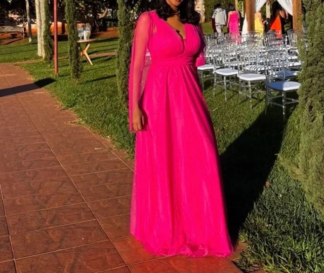 Vestido rosa casamento 