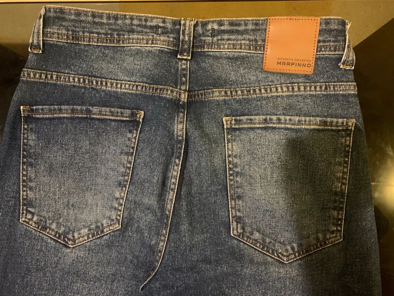 Calça Jeans Reta Marfino - n.38