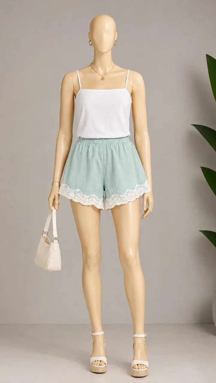 Short Boxer com Renda - G - última peça 