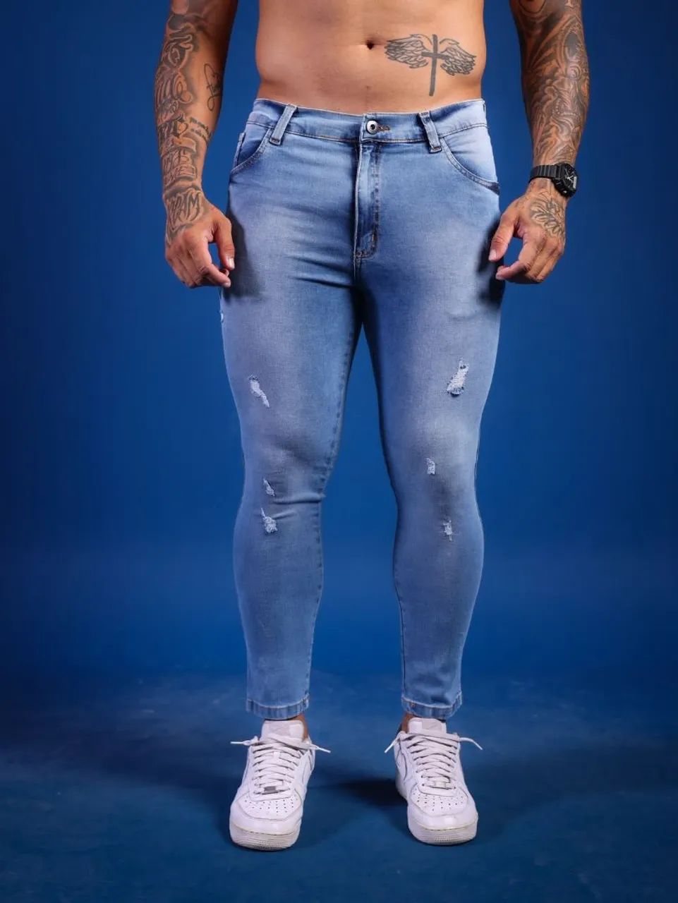 Calça jeans Skinny - Jeans com Elastano  - Foto 5